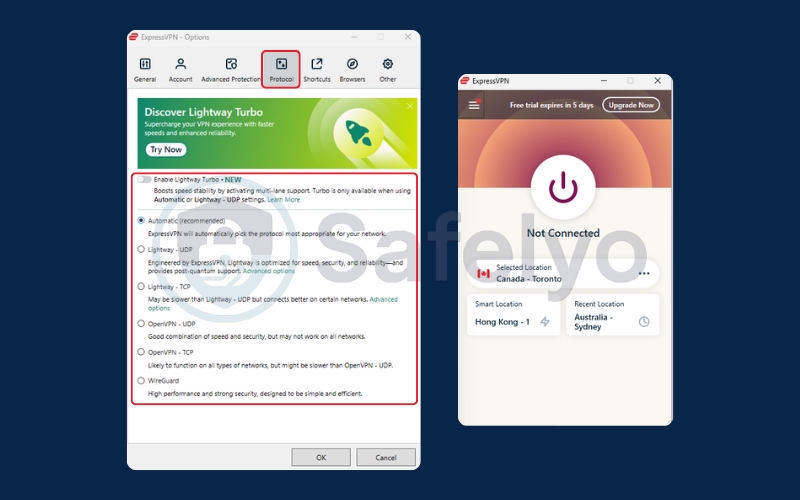 How to switch protocol in ExpressVPN How to switch protocol in ExpressVPN