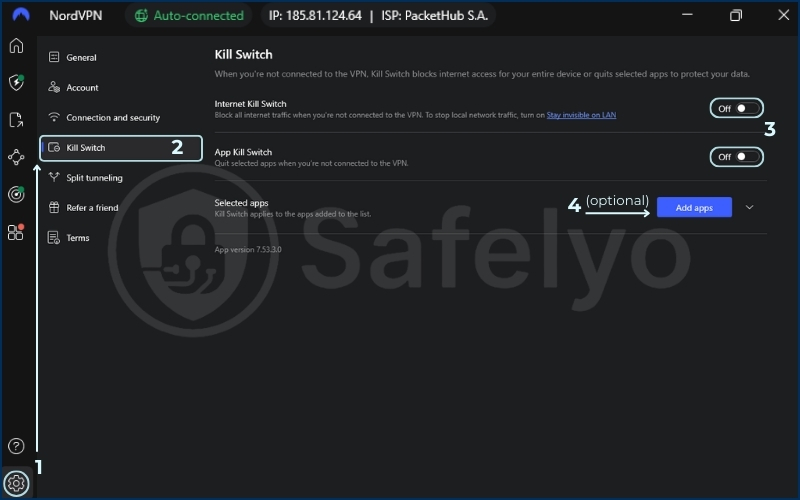 How to turn on the kill switch on NordVPN How to turn on the kill switch on NordVPN