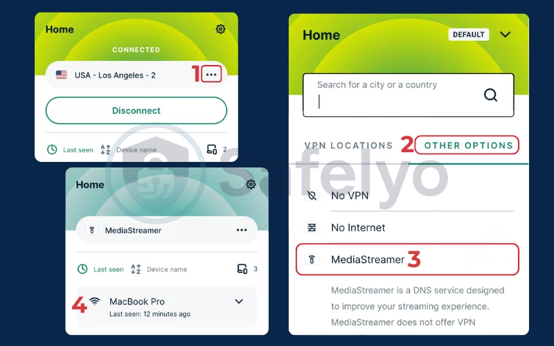 How to use ExpressVPN MediaStreamer