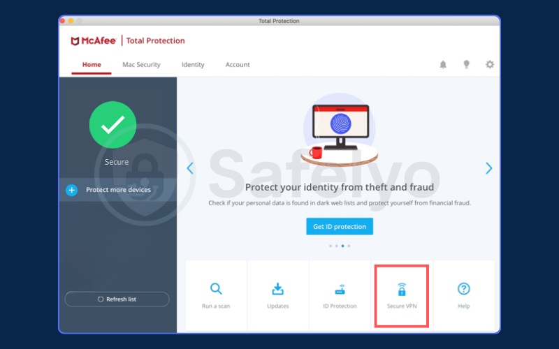 How to use McAfee VPN on Mac