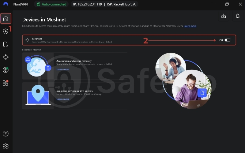 How to use Meshnet on NordVPN