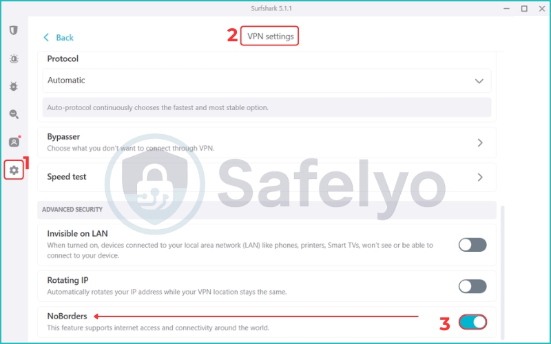 How to use Surfshark NoBorders Mode