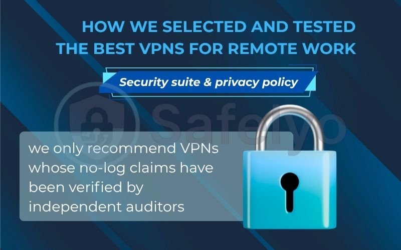 How we selected and tested the best VPNs for remote work through Security suite & privacy policy How we selected and tested the best VPNs for remote work through Security suite & privacy policy
