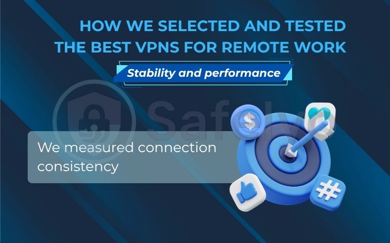 How we selected and tested the best VPNs for remote work through Stability and performance How we selected and tested the best VPNs for remote work through Stability and performance