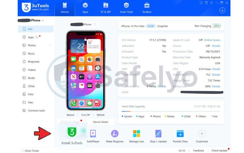 Install 3utools to change your GPS