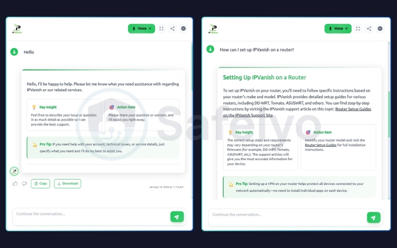IPVanish - Customer Support
