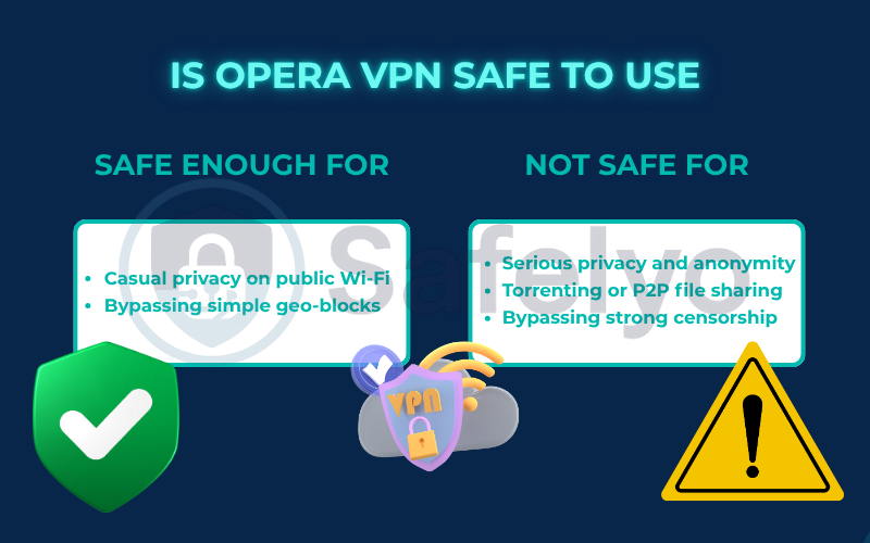 Is Opera VPN safe to use?