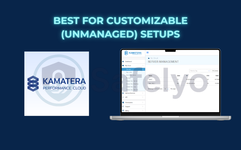 Kamatera – Best for customizable (unmanaged) setups