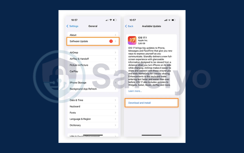 Keep iOS and apps updated