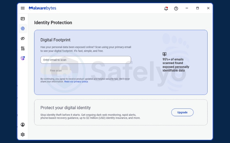 Identity theft insurance & Dark web monitoring