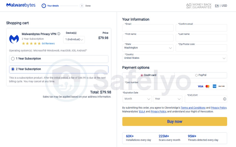 Malwarebytes VPN - 2 Year Plan
