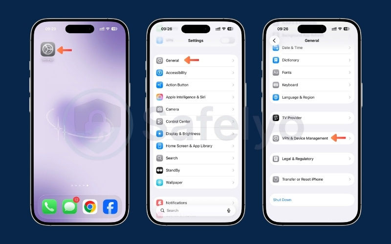 Manually configuring VPN in iPhone Settings