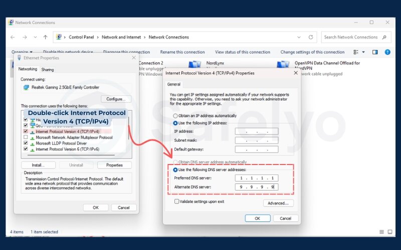Manually set DNS to something private Manually set DNS to something private