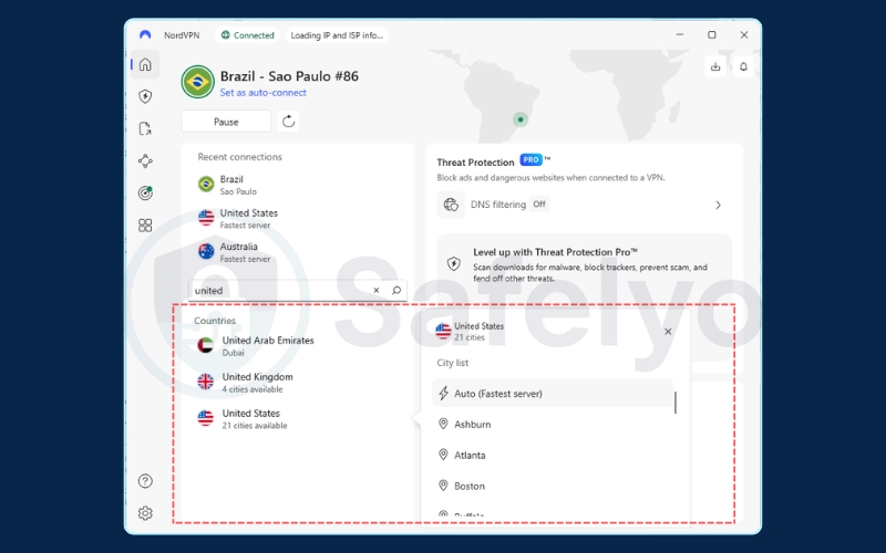 Method 1: Switch to a different VPN server