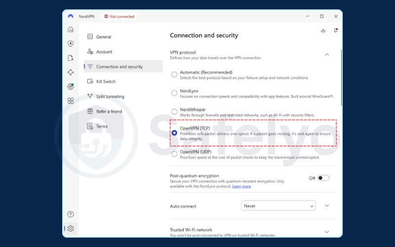 Method 2: Change your VPN protocol (TCP vs UDP)