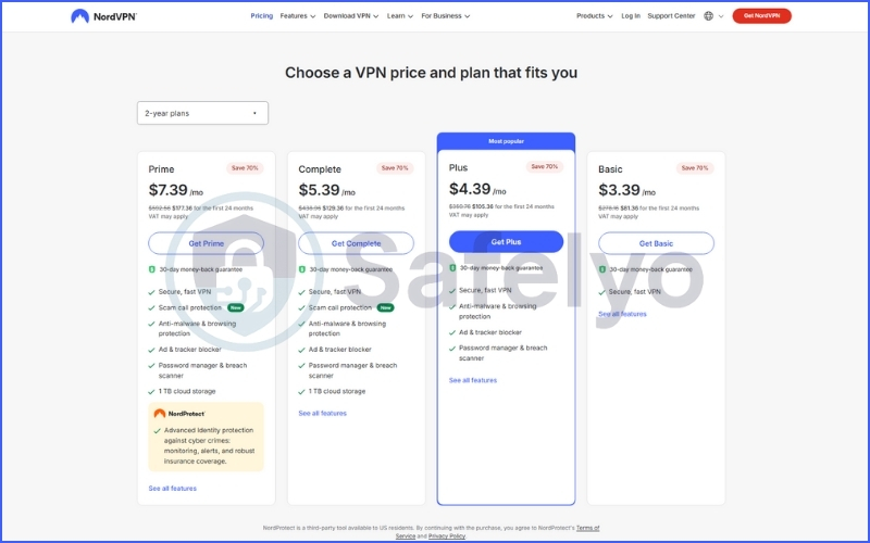 NordVPN pricing and plans updated in January 2026