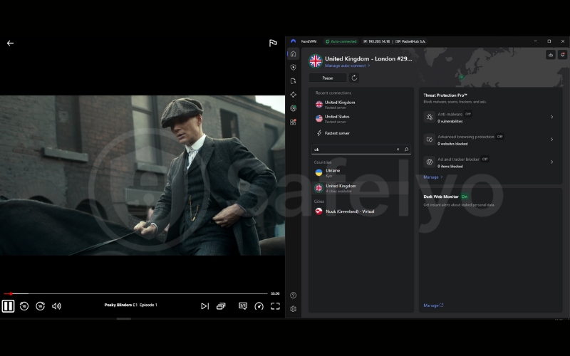 NordVPN unblocks Netflix UK libraries successfully