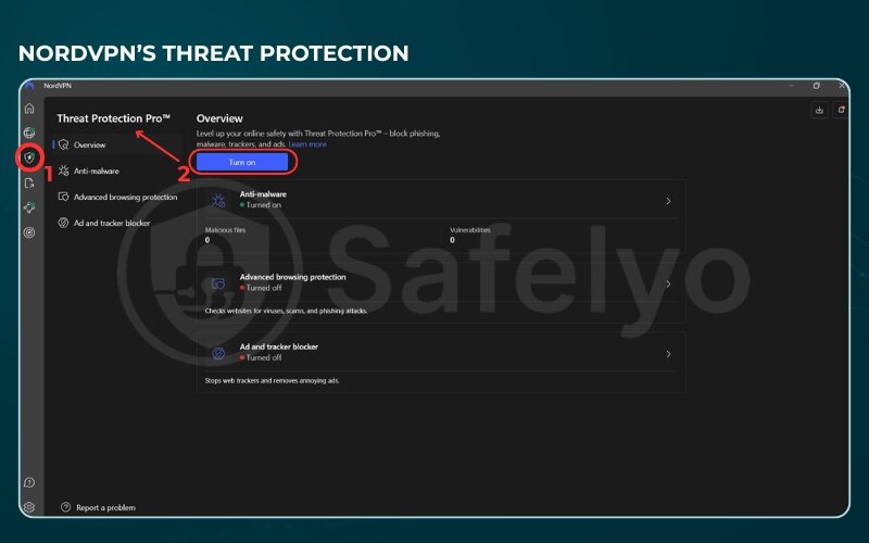 NordVPN’s Threat Protection