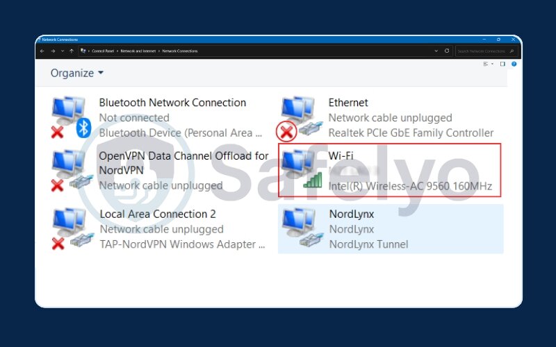 Opening adapter properties Opening adapter properties