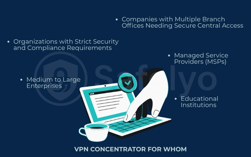 Organizations that typically need a VPN concentrator