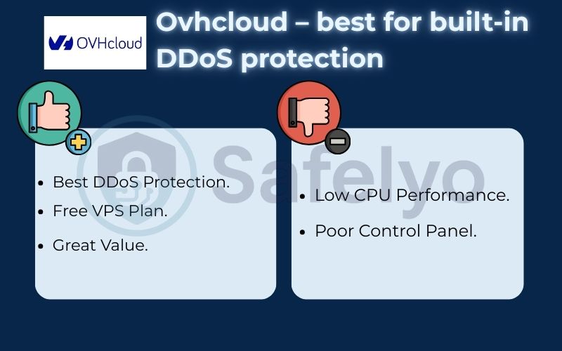 Ovhcloud – best for built-in DDoS protection