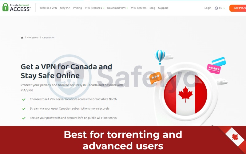 PIA VPN for Canada