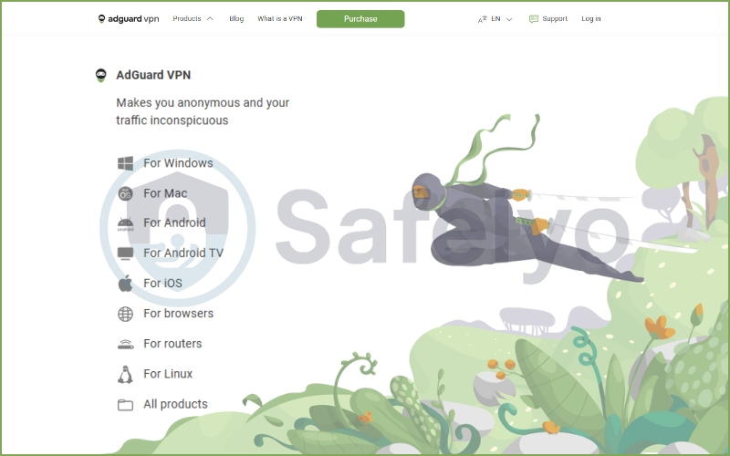 Platforms that are supported by AdGuard VPN