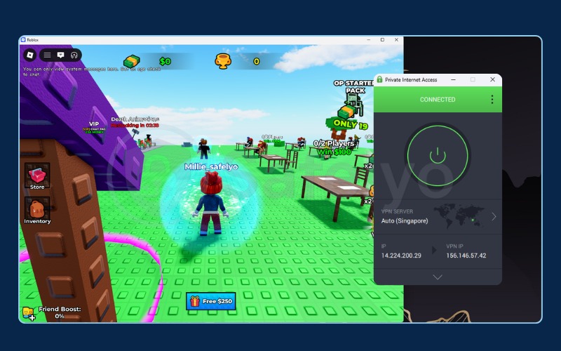 Play Roblox with PIA