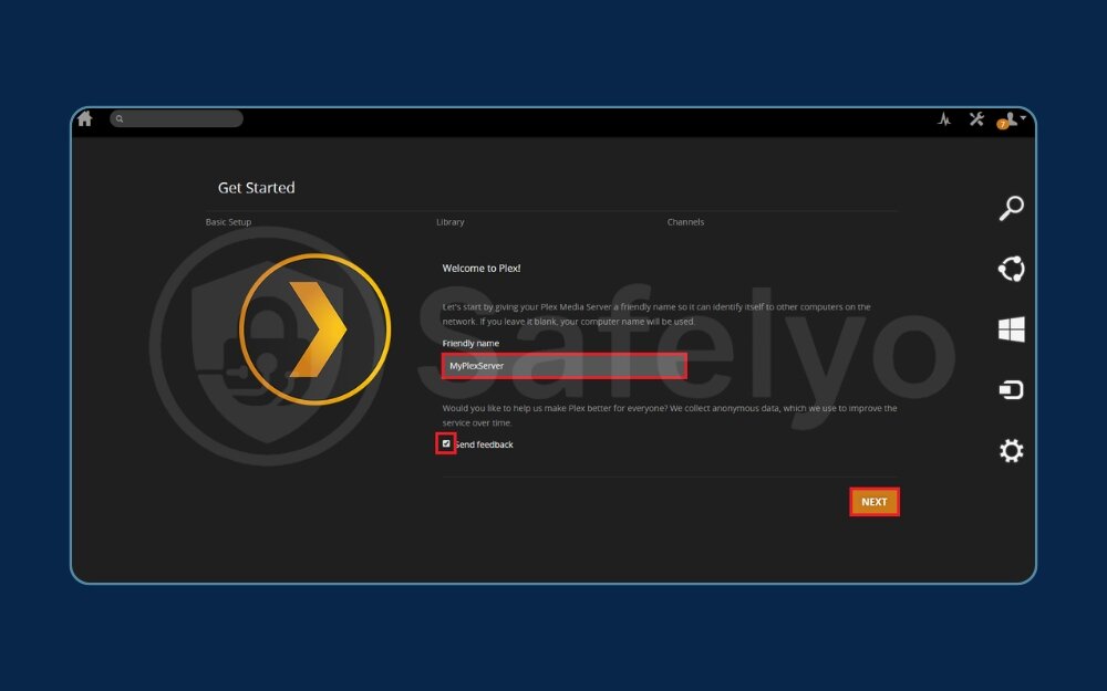 Plex server name Plex server name