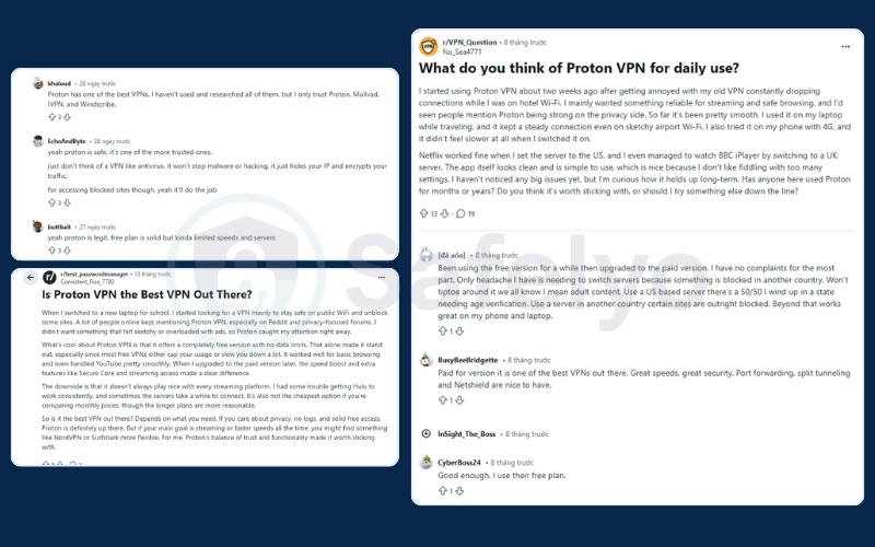 Proton VPN user reviews and discussions on Reddit 