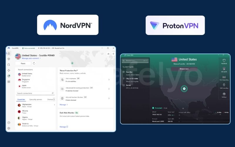 ProtonVPN vs NordVPN: Apps & user experience