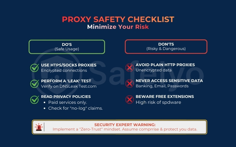 Proxy safety checklist to minimize your risk