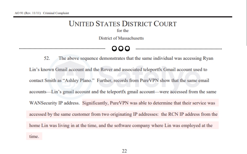 PureVPN (2017): Handing connection logs to the FBI