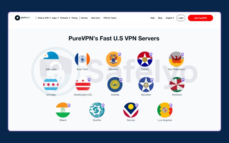 PureVPN: Server network and locations