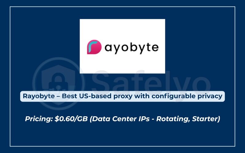 Best proxy servers for privacy - Rayobyte