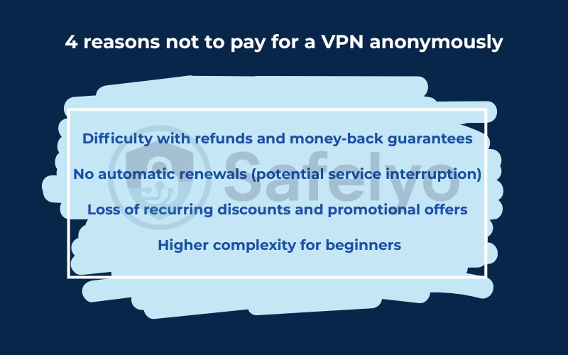 Reasons not to pay for a VPN anonymously