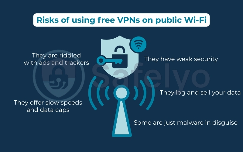 Risks of using free VPNs on public Wi-Fi Risks of using free VPNs on public Wi-Fi