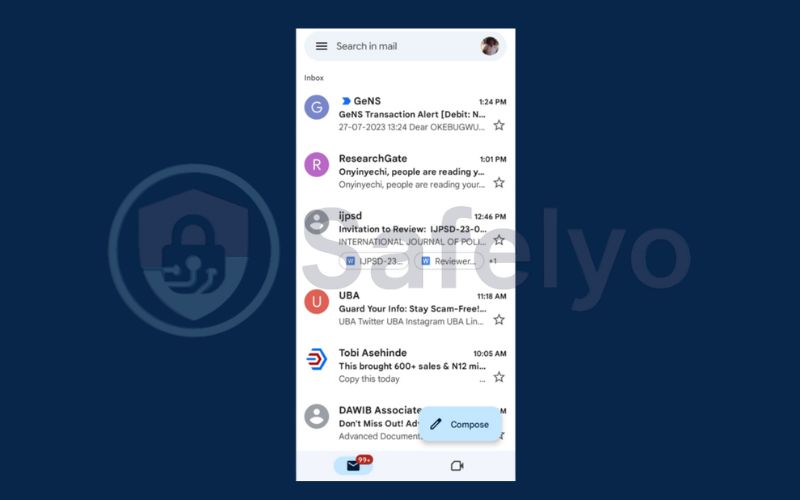 How to recover deleted email in Gmail app 1