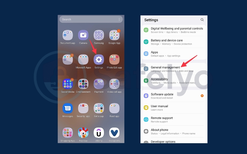 Reset network settings on Android on Samsung Galaxy 1