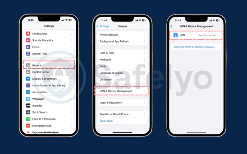 Set up the VPN manually on iPhone Set up the VPN manually on iPhone