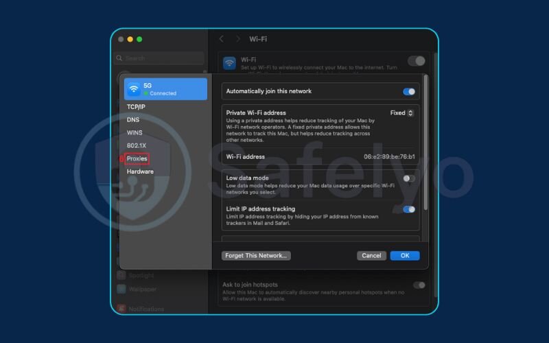 Setting up new Linux proxy on a client by MacOS (5)