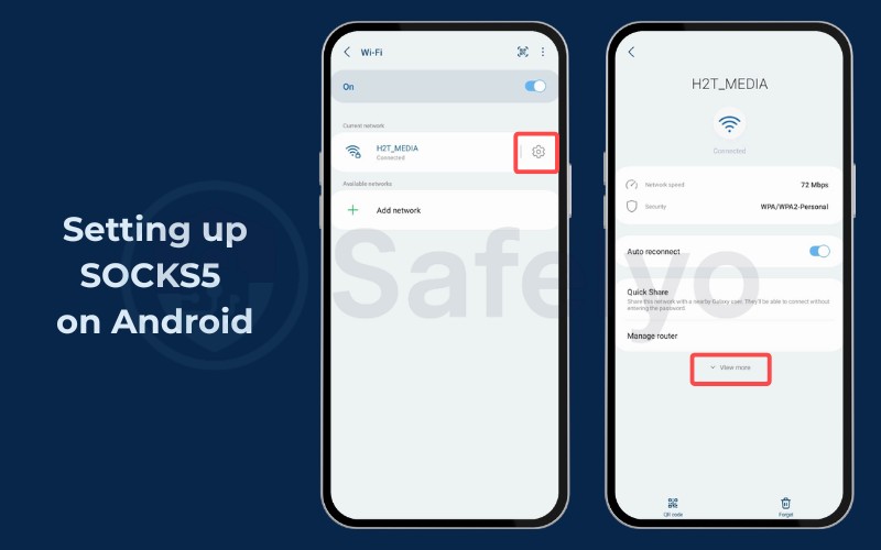 Setting up SOCKS5 on Android