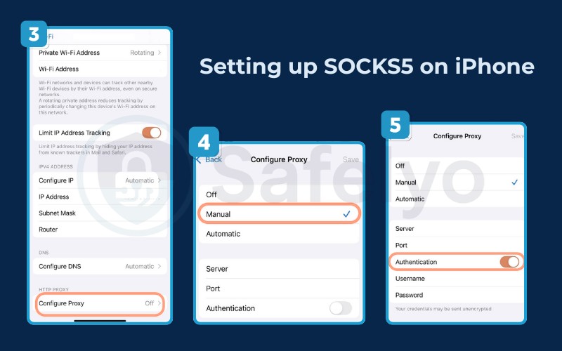 Setting up SOCKS5 on iPhone