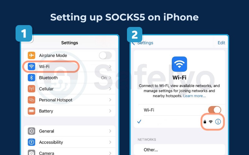 Setting up SOCKS5 on iPhone