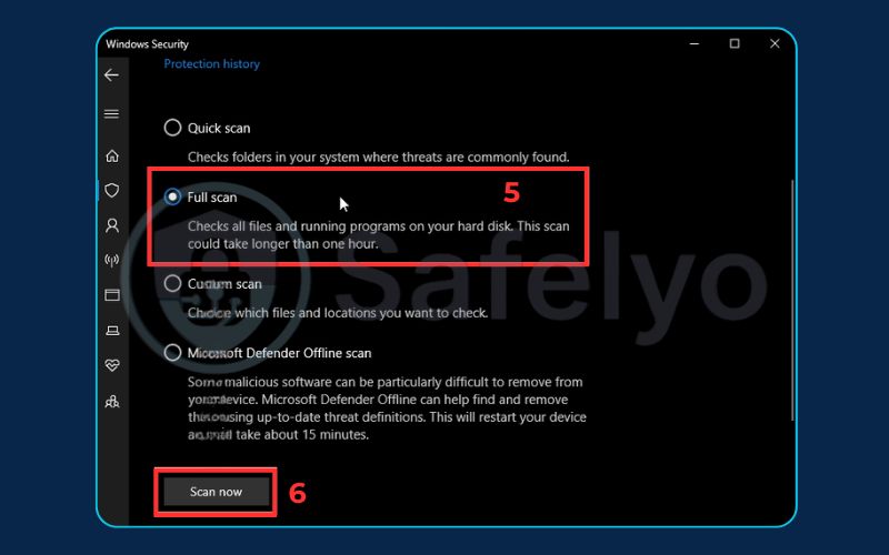 Simplest way to run a full scan on Windows Security (4) Simplest way to run a full scan on Windows Security (4)