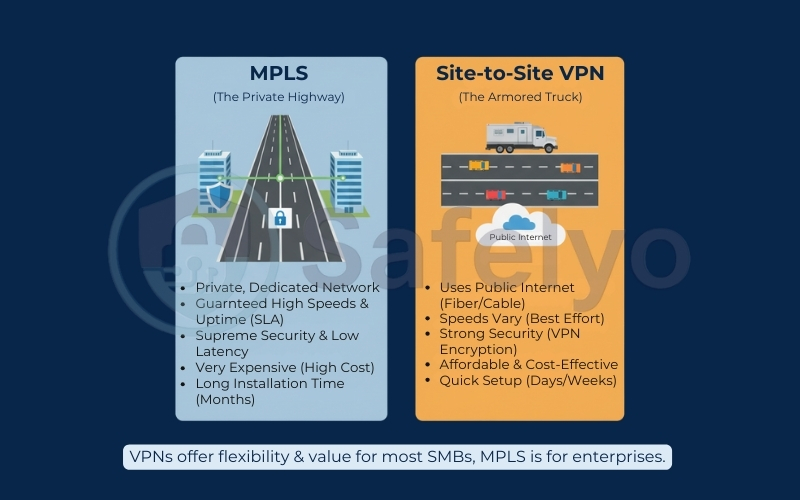 Site-to-Site VPN vs. MPLS Site-to-Site VPN vs. MPLS