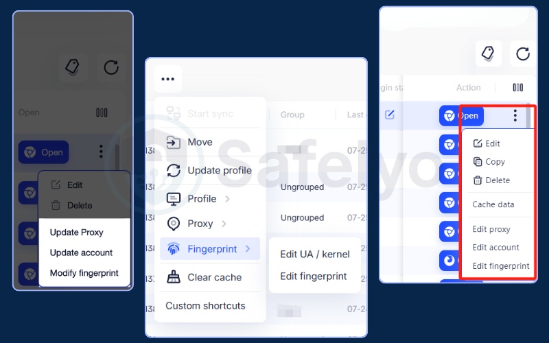 Some customization options for Fingerprints