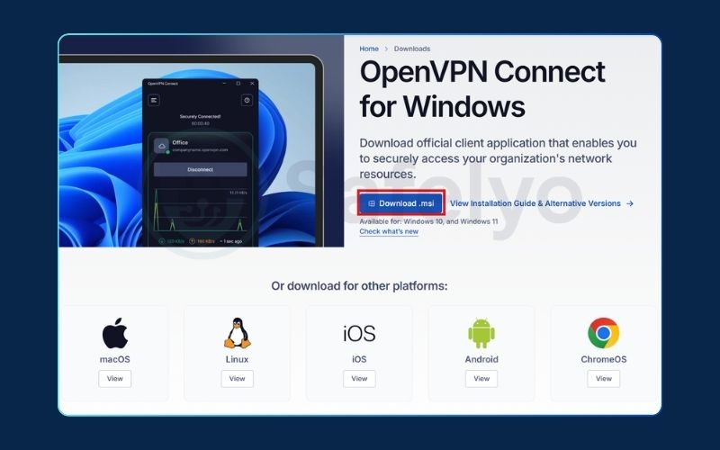 Step 1: Install the OpenVPN Connect Client