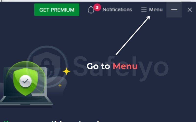 Step-by-step: Disable Avast from settings