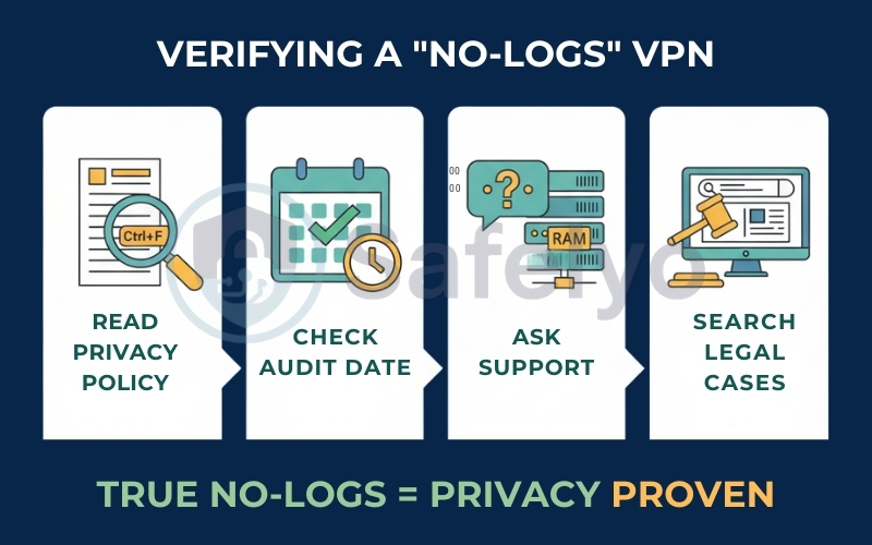 Step-by-step guide to manually verify a VPN’s no-logs claim Step-by-step guide to manually verify a VPN’s no-logs claim